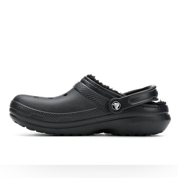 Crocs Classic Lined Clogs Unisex Black Size 10 Women Size 8 Men - Picture 2 of 16